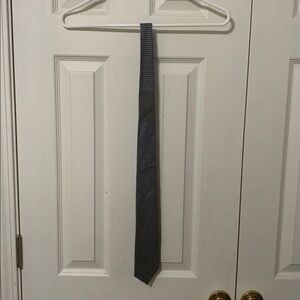 Navy Blue Patterned Tie